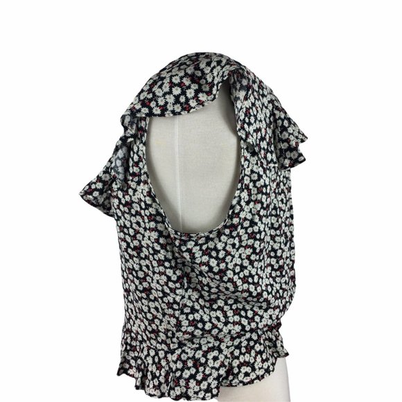 Nordstrom's Good Luck Gem Floral Ruffled Top, Med - Picture 2 of 12